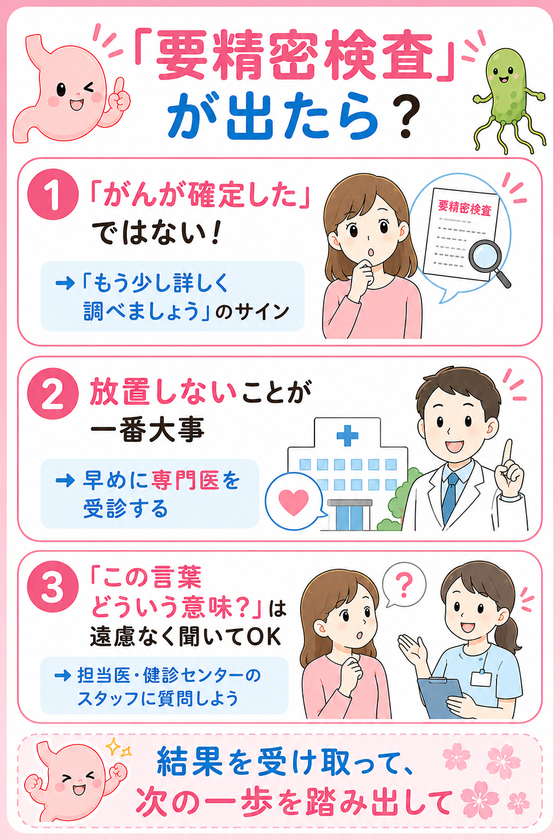 「要精密検査」が出たら?