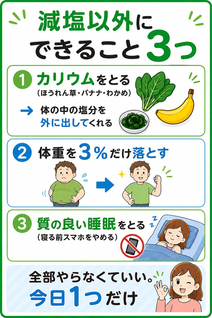 減塩以外にできること3つ