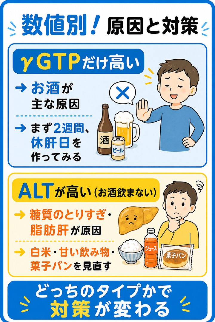 数値別!原因と対策